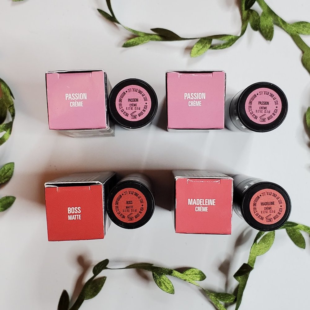 Kylie Cosmetics | 4 Bullet Lipsticks | 2 Passion, 1 Boss, 1 Madeleine